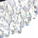 Dash 4 Light 18in Chrome Flush Mount with Black Shade