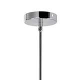 Dash 4 Light 18in Chrome Chandelier with Black Shade