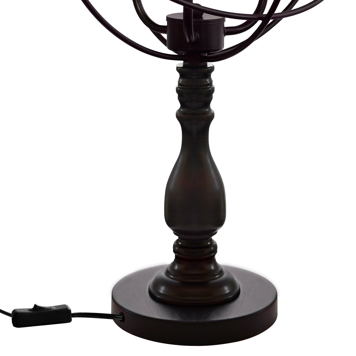 Arza 3 Light Table Lamp With Brown Finish