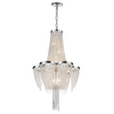 Taylor 7 Light Down Chandelier With Chrome Finish