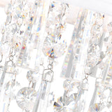 Franca 4 Light 16in Chrome Flush Mount with Off White Shade
