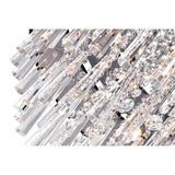 Franca 8 Light 22in Chrome Flush Mount with Black Shade