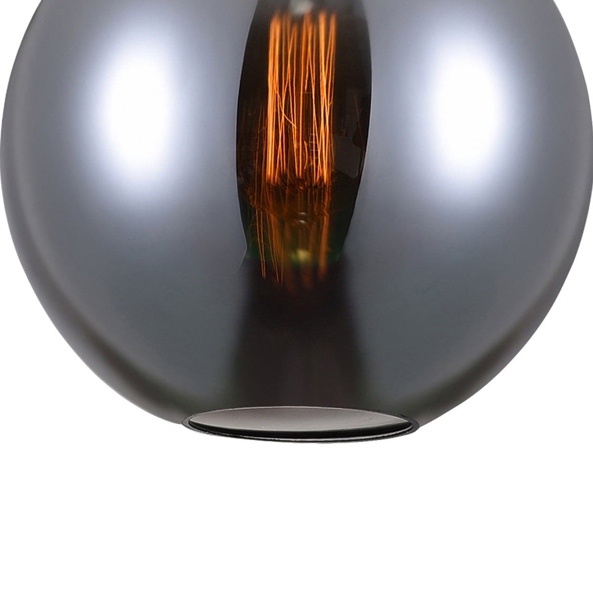 Glass 1 Light 10in Smoke Down Mini Pendant