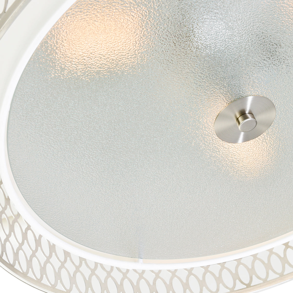 Mikayla 5 Light 22in Satin Nickel Drum Shade Chandelier