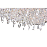 Benson 14 Light Drum Shade Flush Mount With Chrome Finish