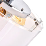 Lucie 5 Light 21in Chrome Round Drum Shade Flush Mount