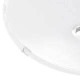 Lucie 5 Light 21in Chrome Round Drum Shade Flush Mount