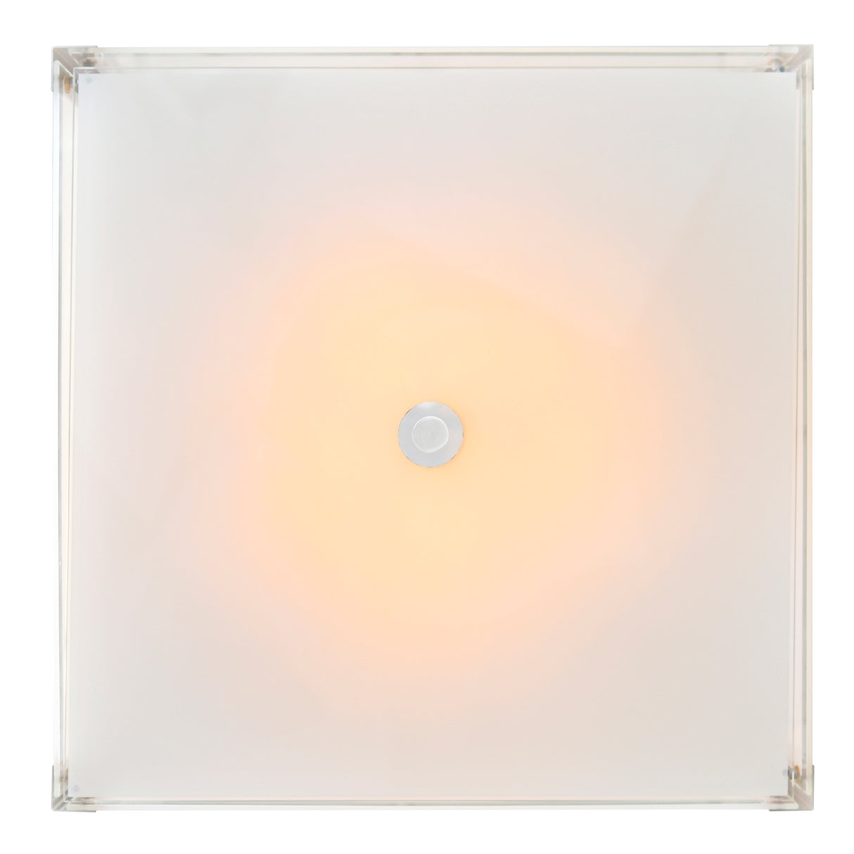 Lucie 5 Light 21in Chrome Square Drum Shade Flush Mount