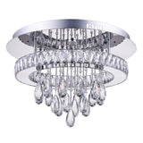 Veil Integrated LED Chrome Flush Mount