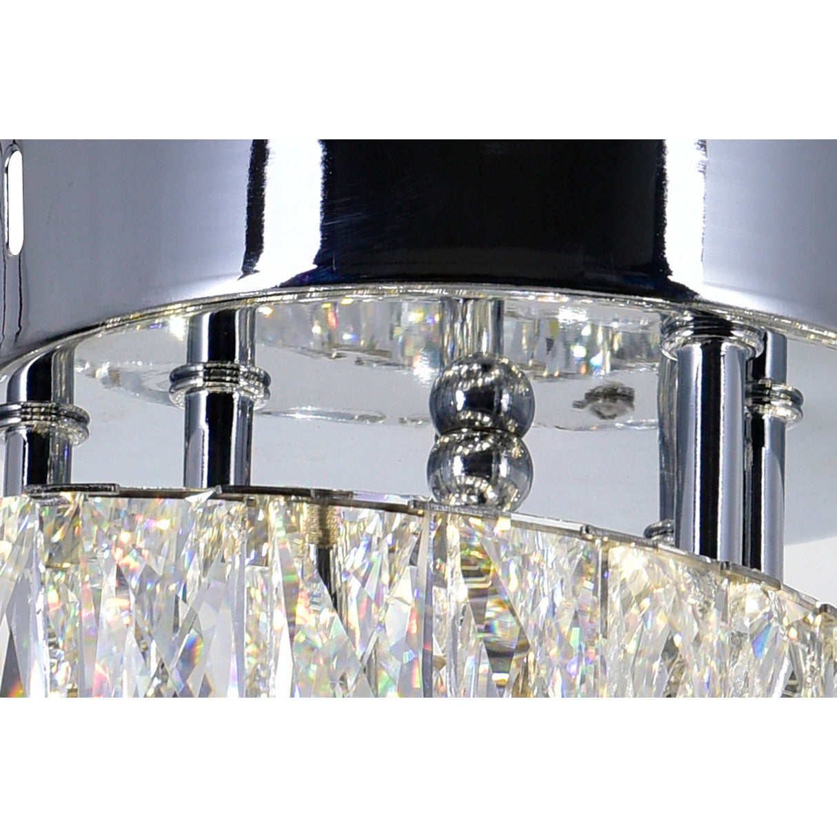 Vienna Integrated LED Chrome Flush Mount