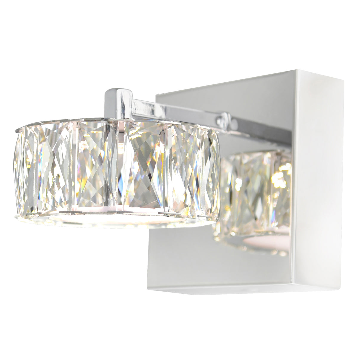 Milan LED Bathroom Sconce With Chrome Finish