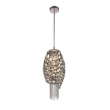 Victoria 2 Light Drum Shade Mini Pendant With Chrome Finish