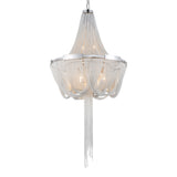 Enchanted 6 Light Down Chandelier With Chrome Finish