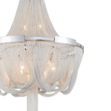 Enchanted 6 Light Down Chandelier With Chrome Finish