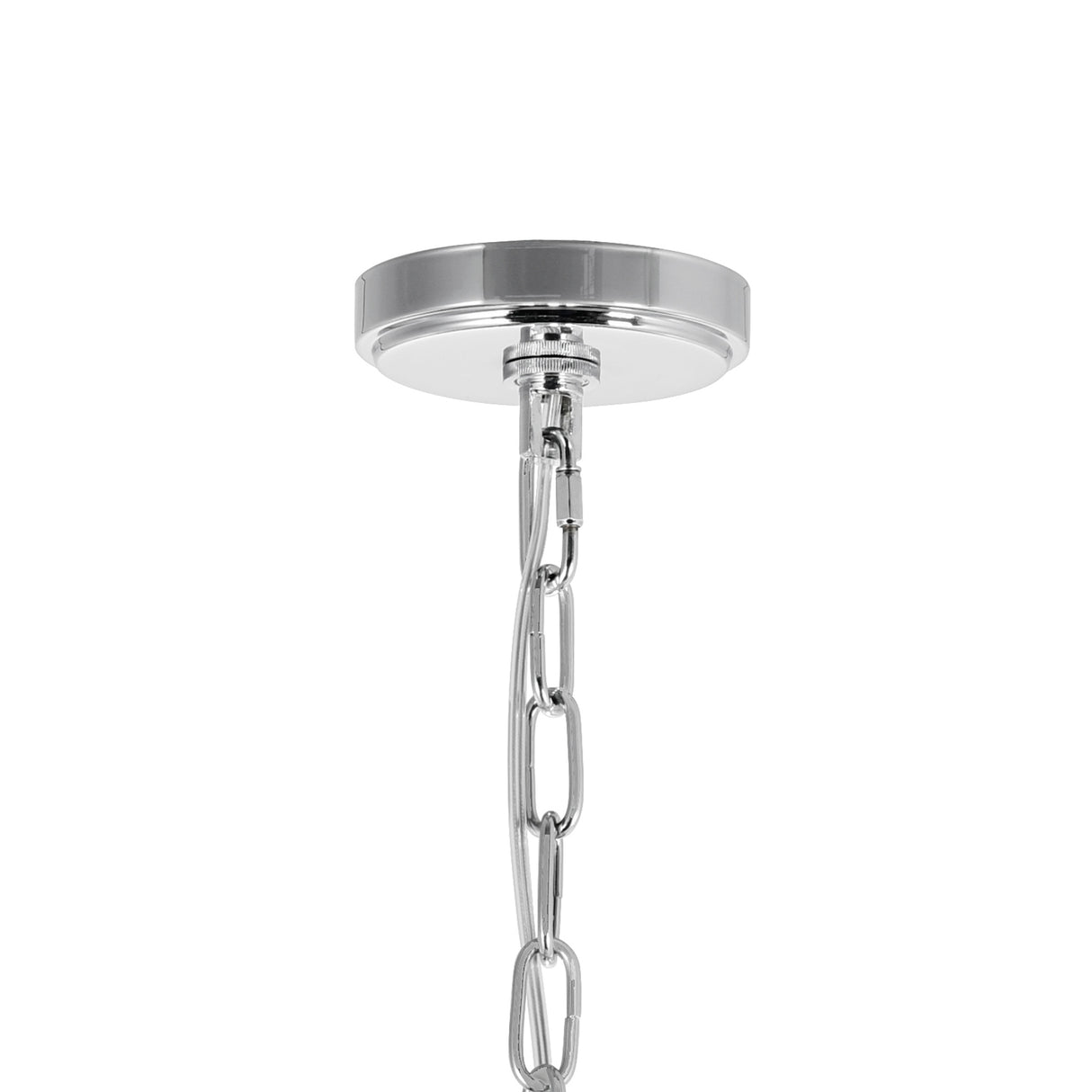 Enchanted 6 Light Down Chandelier With Chrome Finish