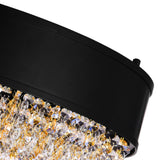 Medina 15 Light Drum Shade Chandelier With Black Finish