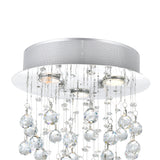 Rain Drop 3 Light 12in Chrome Chandelier