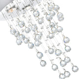 Rain Drop 3 Light 12in Chrome Chandelier