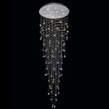 Rain Drop 12 Light 32in Chrome Chandelier