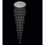 Rain Drop 12 Light 32in Chrome Chandelier
