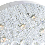 Spiral 12 Light Chandelier With Chrome Finish