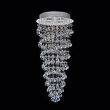 Double Spiral 4 Light Chandelier With Chrome Finish