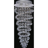 Double Spiral 4 Light Chandelier With Chrome Finish