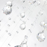 Double Spiral 9 Light 24in Chrome Chandelier