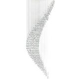 Ribbon 8 Light Chandelier With Chrome Finish