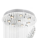 Ribbon 8 Light Chandelier With Chrome Finish