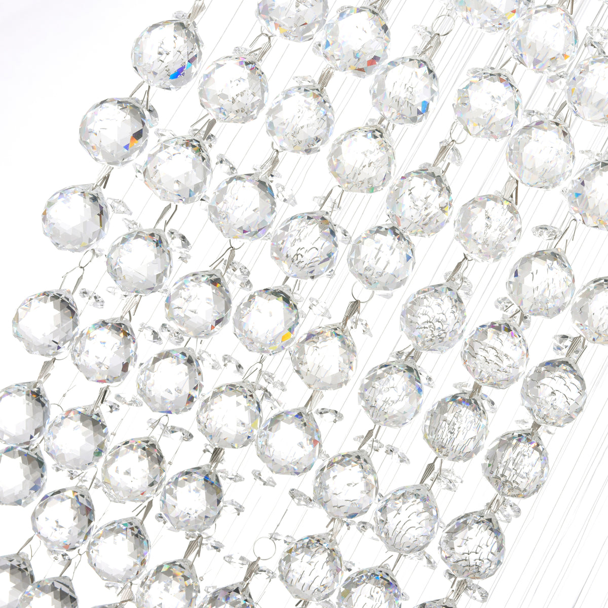 Ribbon 8 Light Chandelier With Chrome Finish