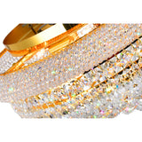 Empire 8 Light 20in Gold Flush Mount with Crystals