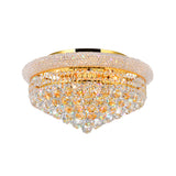 Empire 8 Light 20in Gold Flush Mount with Crystals