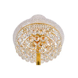 Empire 8 Light 18in Gold Floor Lamp with Crystals