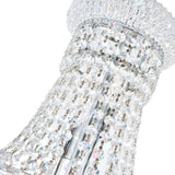 Empire 18 Light 28in Chrome Down Chandelier with Crystals