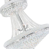 Empire 34 Light 36in Chrome Down Chandelier with Crystals