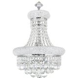 Empire 6 Light 14in Chrome Table Lamp with Crystals