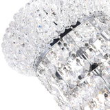 Empire 6 Light 14in Chrome Table Lamp with Crystals
