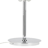 Empire 6 Light 14in Chrome Table Lamp with Crystals