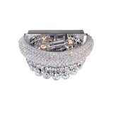 Empire 2 Light 12in Chrome Wall Sconce with Crystals