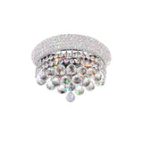 Empire 2 Light 12in Chrome Wall Sconce with Crystals