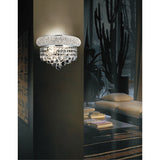 Empire 2 Light 12in Chrome Wall Sconce with Crystals