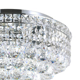 Luminous 5 Light 16in Chrome Flush Mount