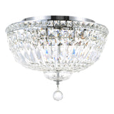 Stefania 5 Light Chrome Flush Mount