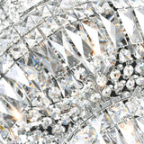 Stefania 16 Light Chrome Flush Mount