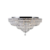 Stefania 21 Light Chrome Flush Mount