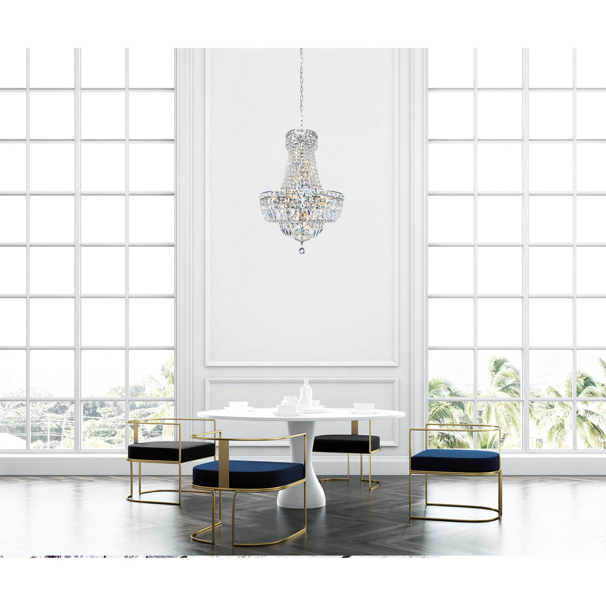Stefania 8 Light Chrome Chandelier