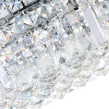 Colosseum 8 Light 20in Chrome Flush Mount with Crystals