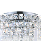 Colosseum 8 Light 20in Chrome Flush Mount with Crystals