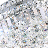 Colosseum 8 Light 20in Chrome Flush Mount with Crystals